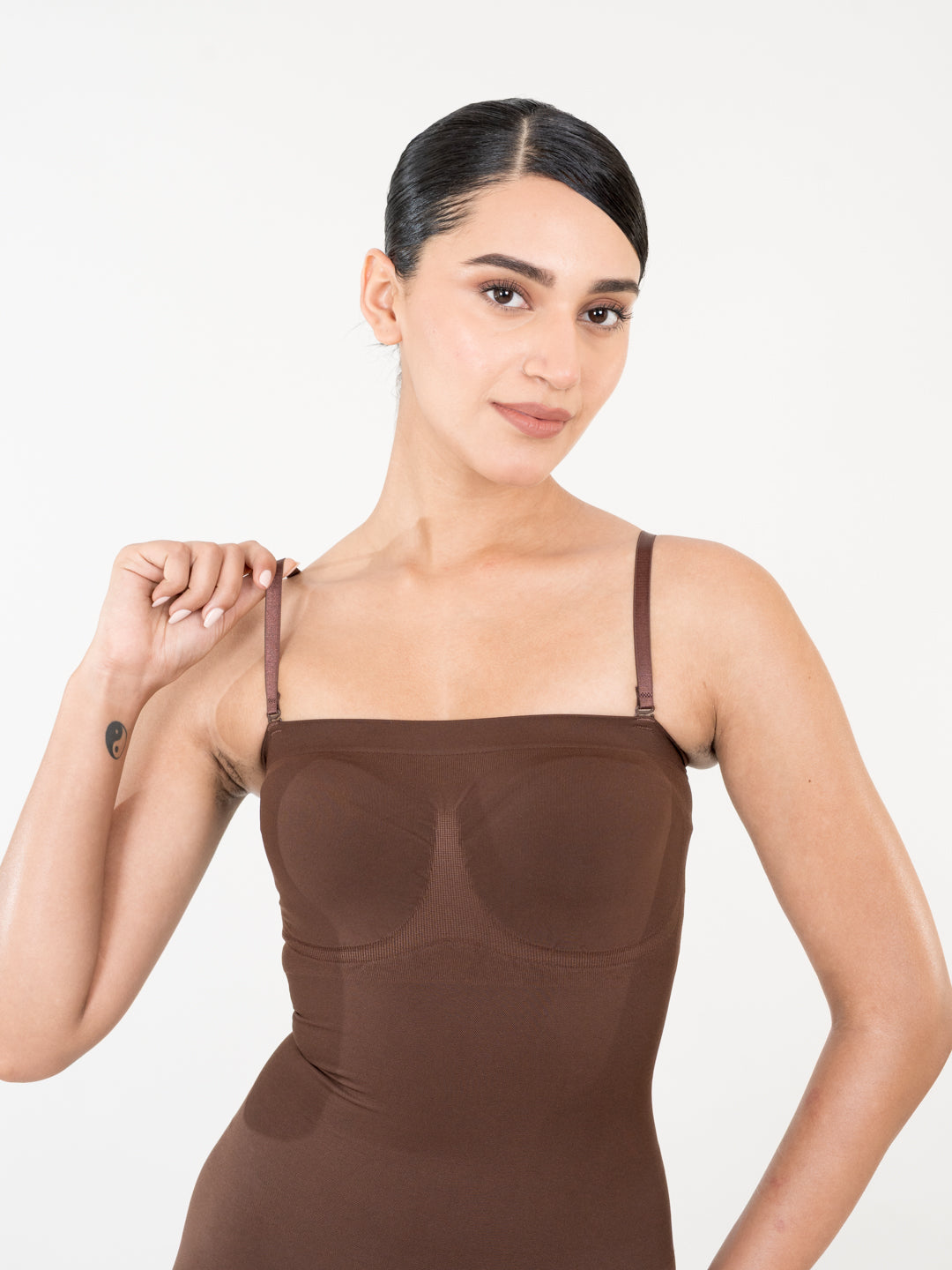 Strapless Mid Thigh Bodysuit  - Body Shaper