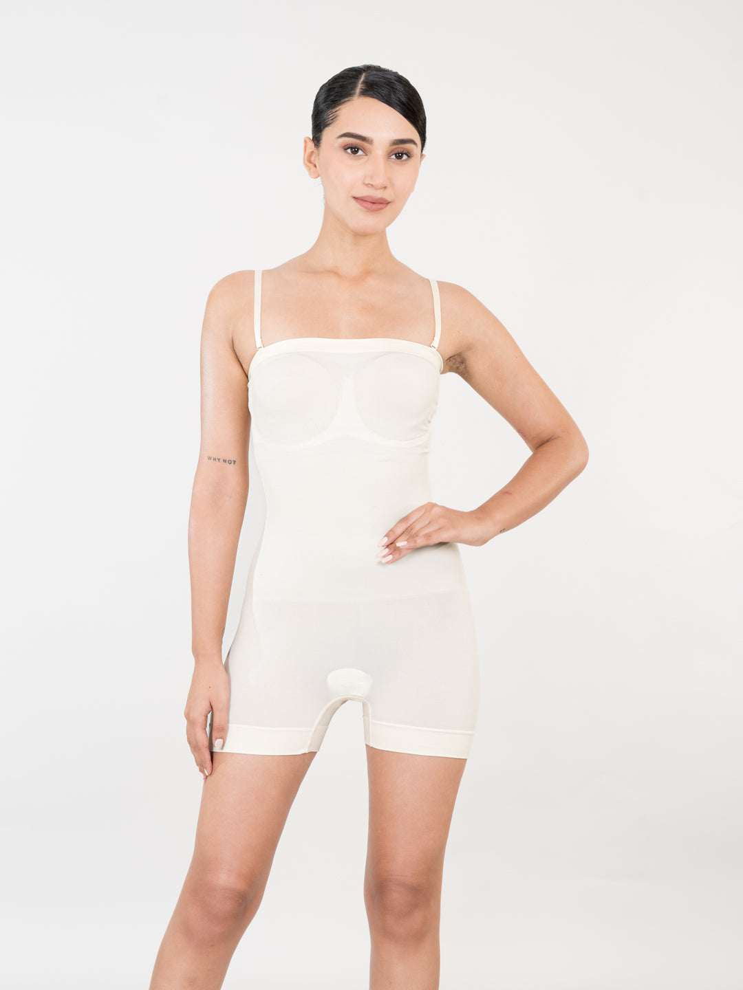 Strapless Mid Thigh Bodysuit  - Body Shaper