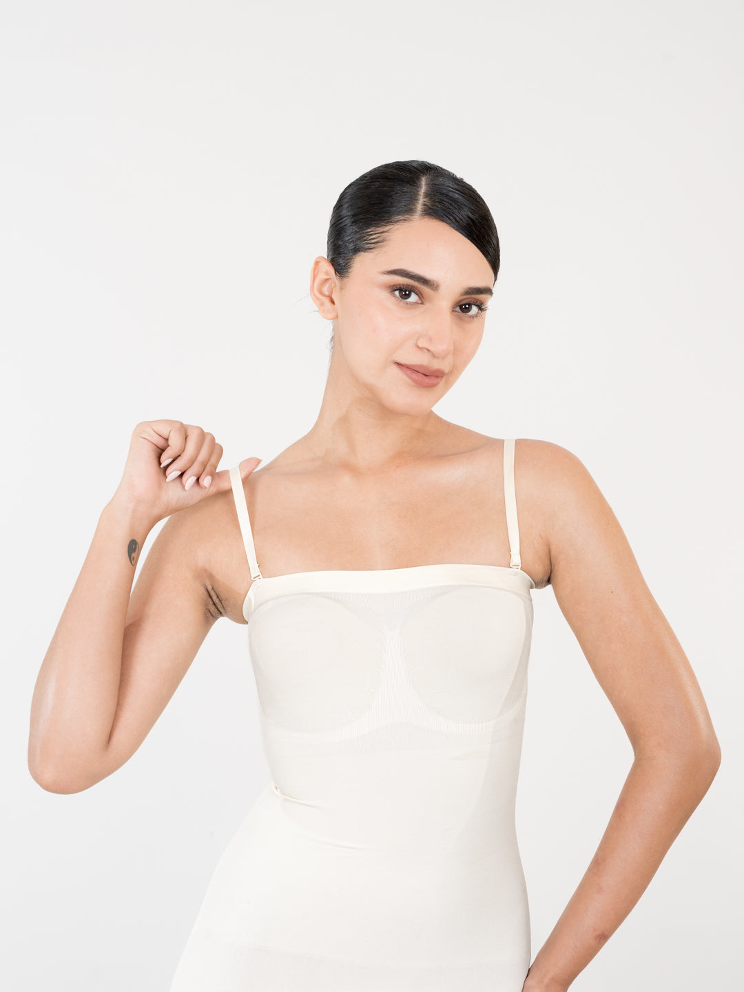 Strapless Mid Thigh Bodysuit  - Body Shaper